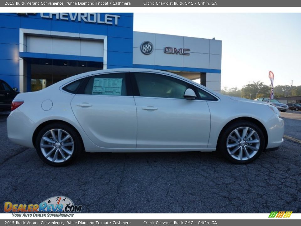 2015 Buick Verano Convenience White Diamond Tricoat / Cashmere Photo #8