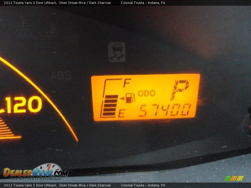 2011 Toyota Yaris 3 Door Liftback Silver Streak Mica / Dark Charcoal Photo #13