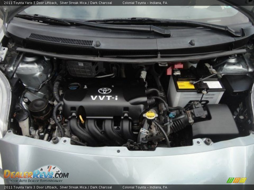 2011 Toyota Yaris 3 Door Liftback Silver Streak Mica / Dark Charcoal Photo #18