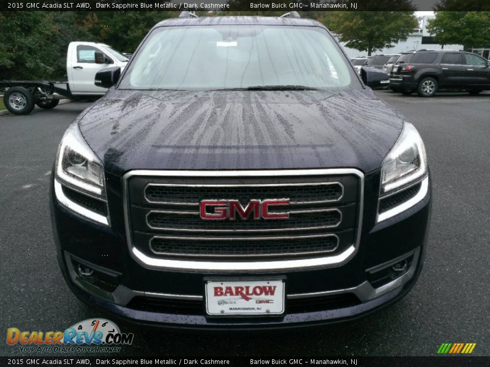 2015 GMC Acadia SLT AWD Dark Sapphire Blue Metallic / Dark Cashmere Photo #2