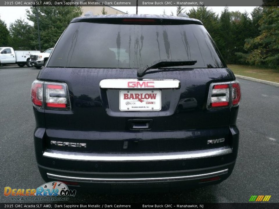 2015 GMC Acadia SLT AWD Dark Sapphire Blue Metallic / Dark Cashmere Photo #5