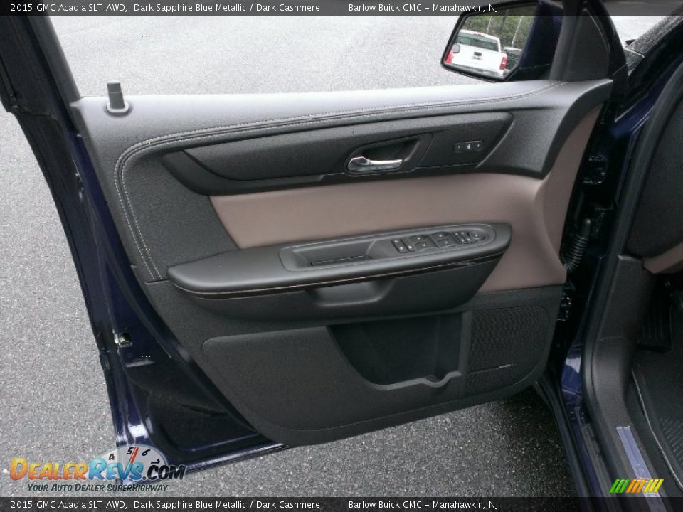 2015 GMC Acadia SLT AWD Dark Sapphire Blue Metallic / Dark Cashmere Photo #7