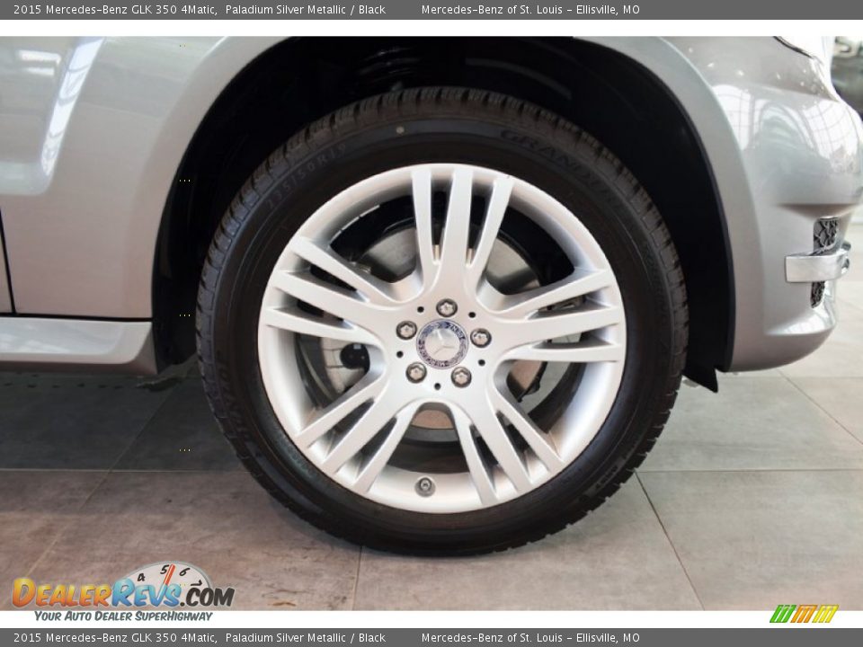 2015 Mercedes-Benz GLK 350 4Matic Paladium Silver Metallic / Black Photo #10