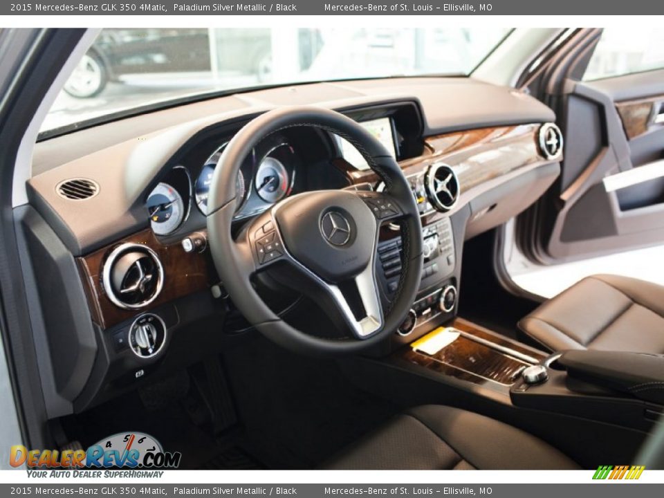 2015 Mercedes-Benz GLK 350 4Matic Paladium Silver Metallic / Black Photo #12