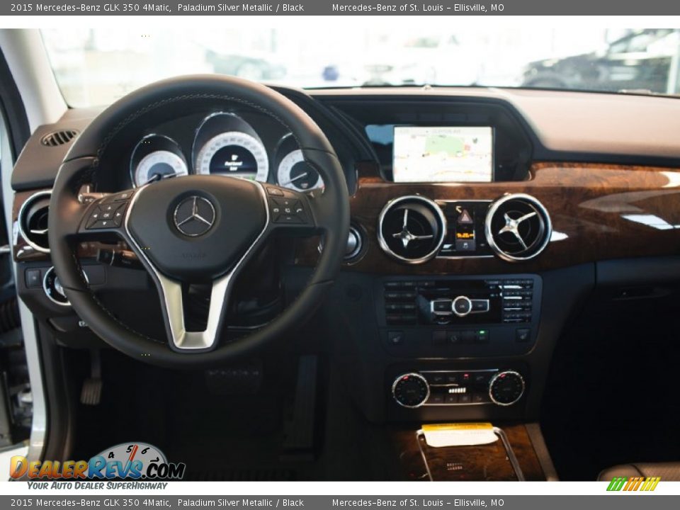 2015 Mercedes-Benz GLK 350 4Matic Paladium Silver Metallic / Black Photo #16