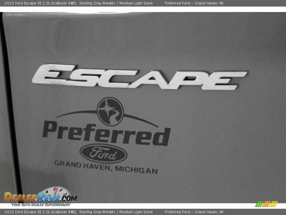 2013 Ford Escape SE 2.0L EcoBoost 4WD Sterling Gray Metallic / Medium Light Stone Photo #8