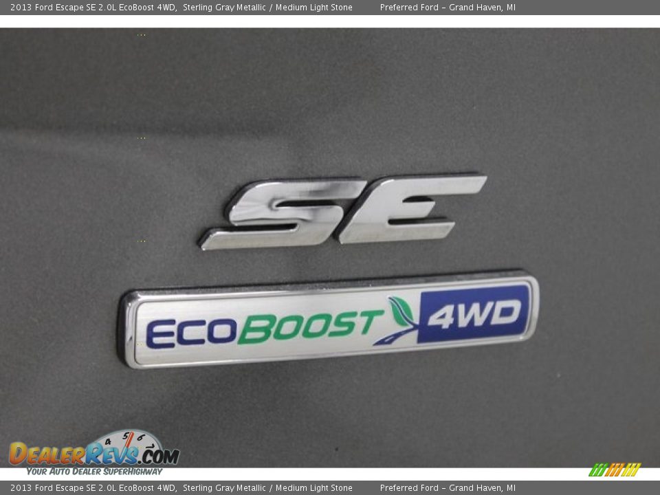 2013 Ford Escape SE 2.0L EcoBoost 4WD Sterling Gray Metallic / Medium Light Stone Photo #9