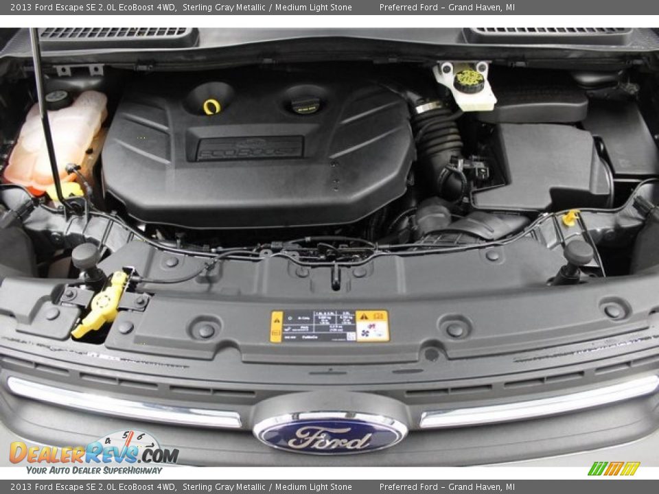 2013 Ford Escape SE 2.0L EcoBoost 4WD Sterling Gray Metallic / Medium Light Stone Photo #14
