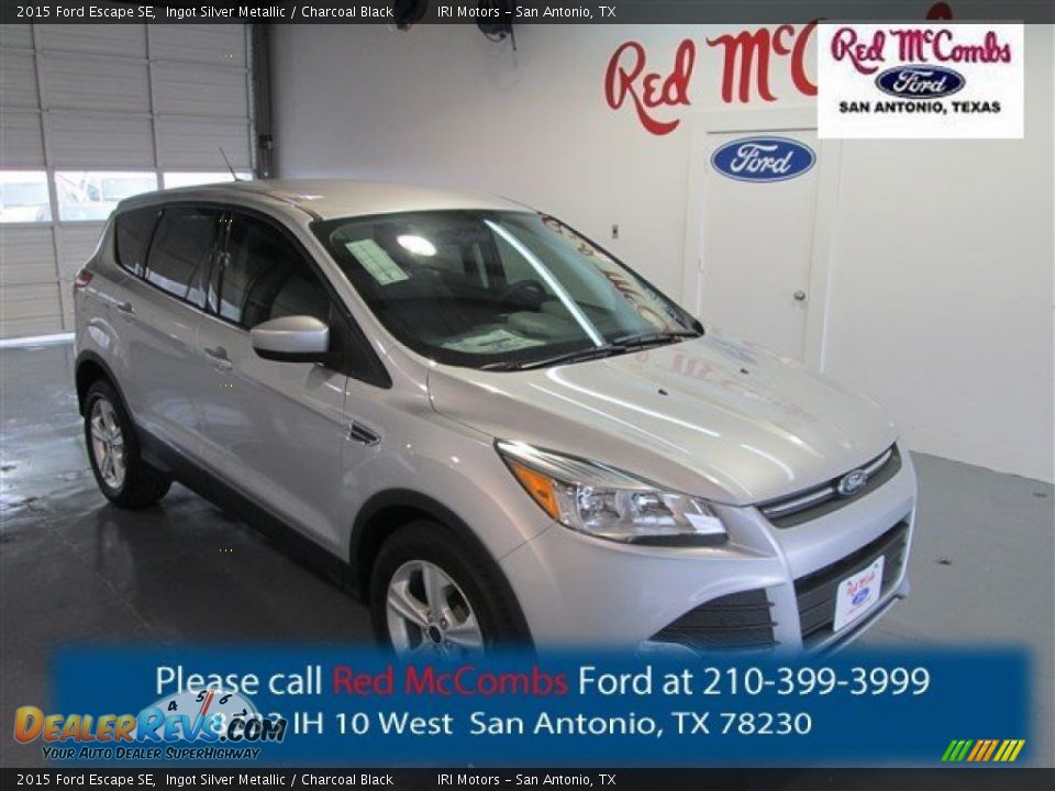 2015 Ford Escape SE Ingot Silver Metallic / Charcoal Black Photo #1
