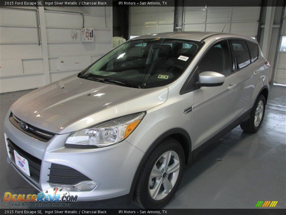 2015 Ford Escape SE Ingot Silver Metallic / Charcoal Black Photo #3