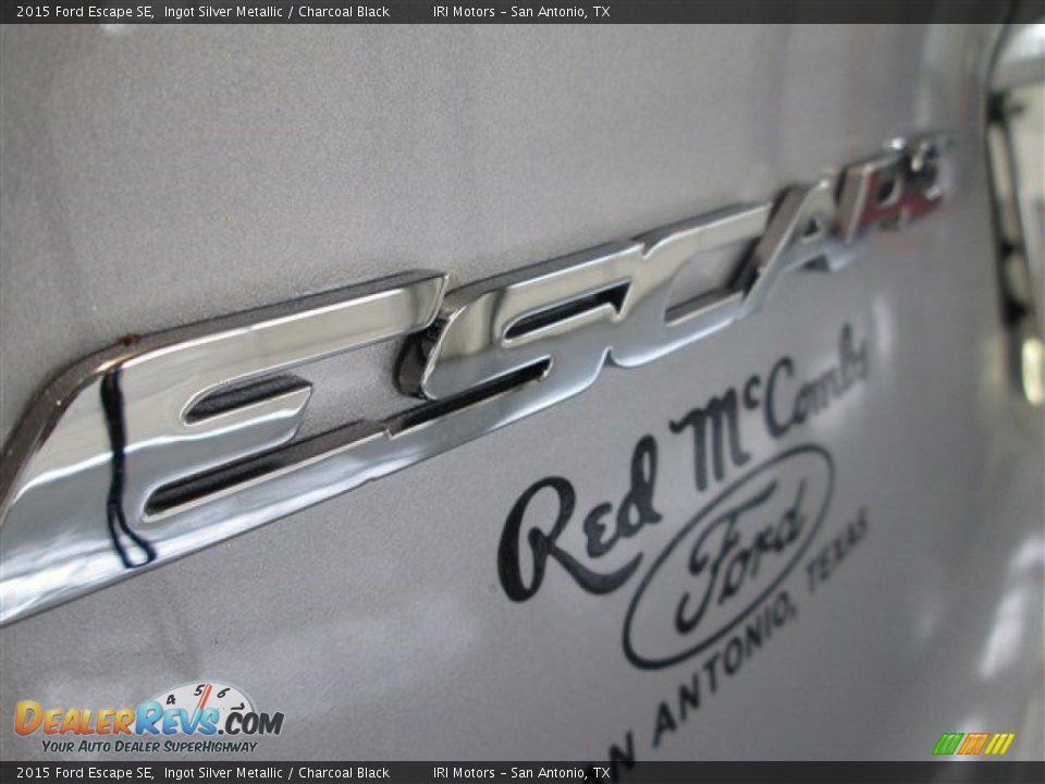 2015 Ford Escape SE Ingot Silver Metallic / Charcoal Black Photo #6