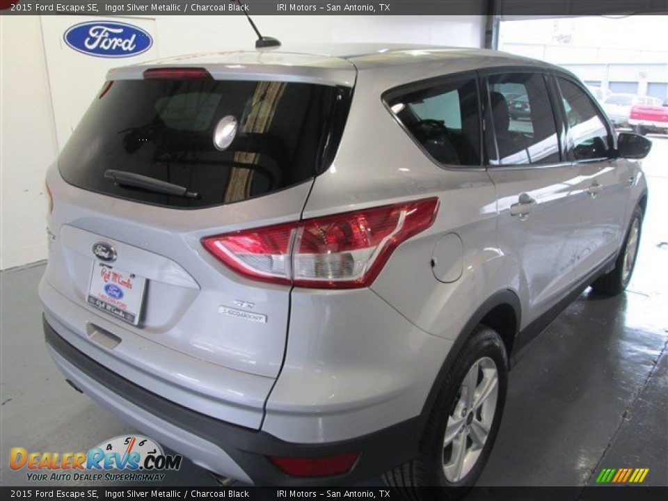 2015 Ford Escape SE Ingot Silver Metallic / Charcoal Black Photo #8