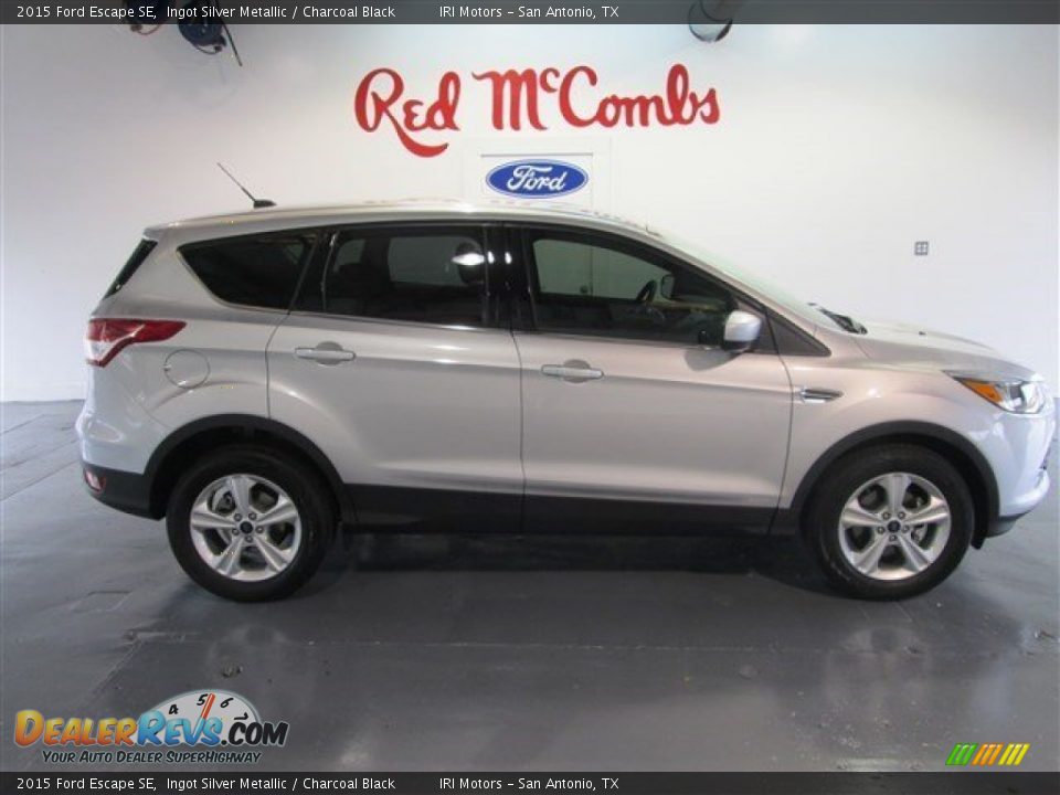 2015 Ford Escape SE Ingot Silver Metallic / Charcoal Black Photo #9