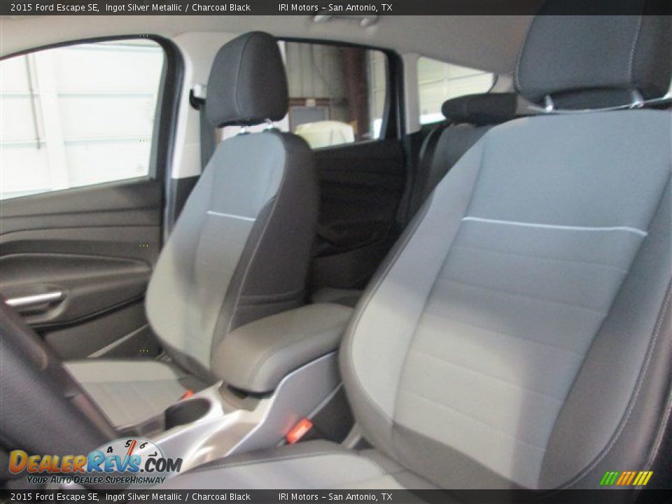 2015 Ford Escape SE Ingot Silver Metallic / Charcoal Black Photo #10