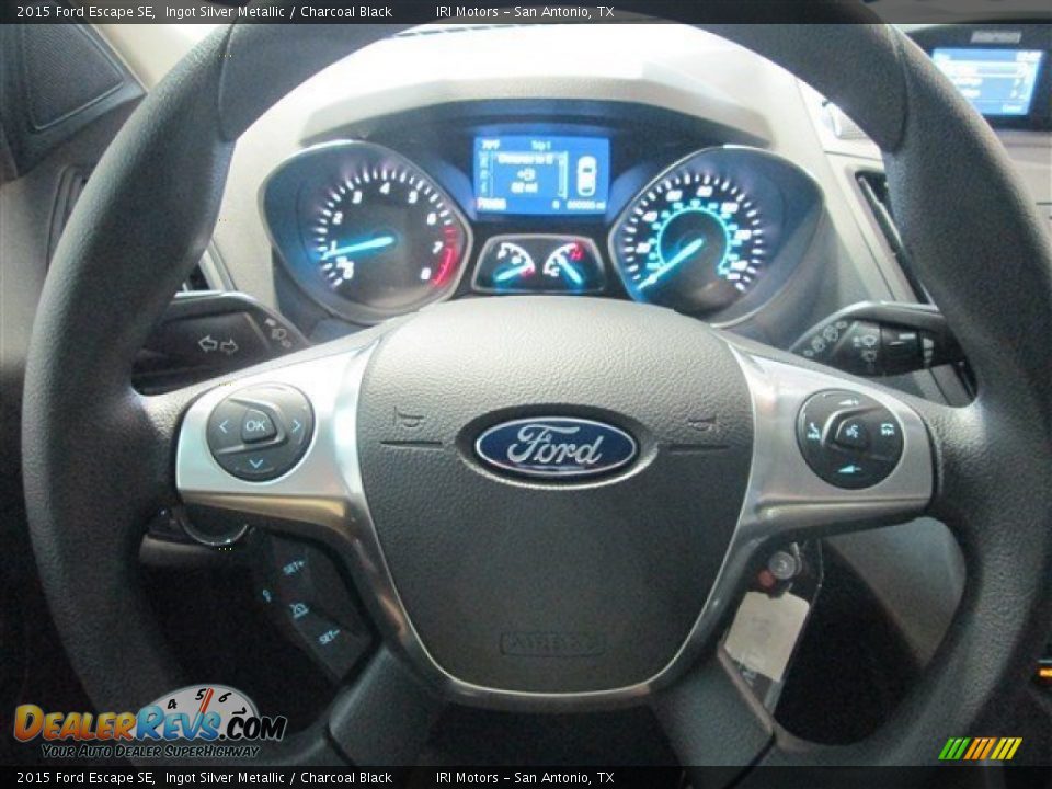 2015 Ford Escape SE Ingot Silver Metallic / Charcoal Black Photo #22