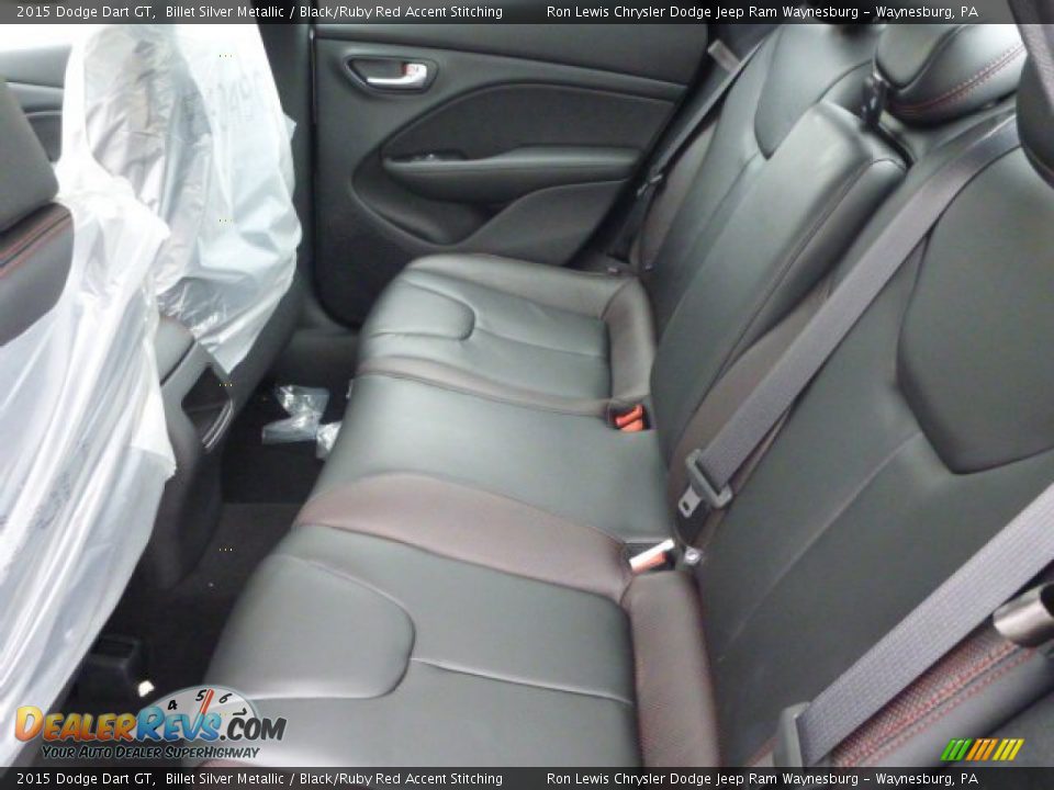 2015 Dodge Dart GT Billet Silver Metallic / Black/Ruby Red Accent Stitching Photo #11