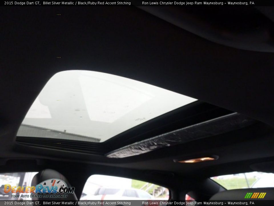 2015 Dodge Dart GT Billet Silver Metallic / Black/Ruby Red Accent Stitching Photo #15