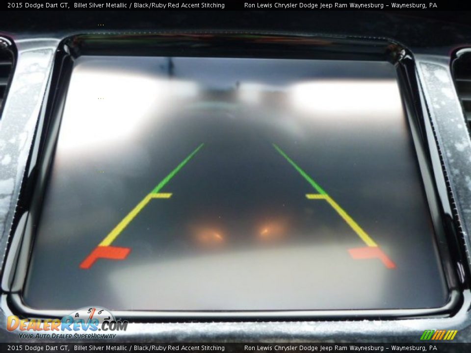 2015 Dodge Dart GT Billet Silver Metallic / Black/Ruby Red Accent Stitching Photo #17