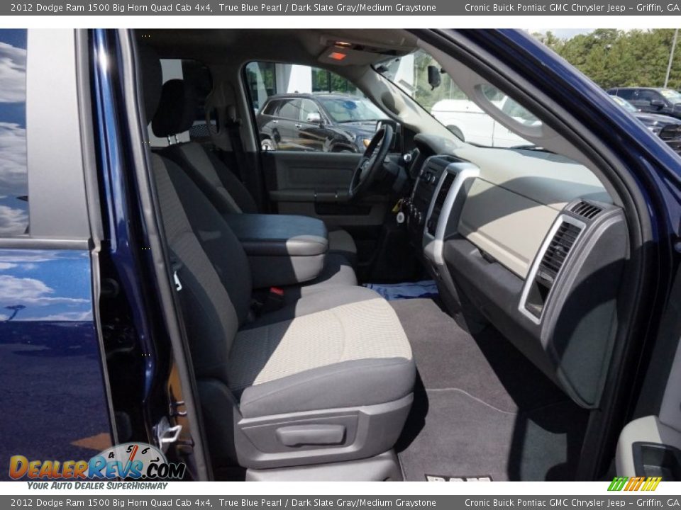 2012 Dodge Ram 1500 Big Horn Quad Cab 4x4 True Blue Pearl / Dark Slate Gray/Medium Graystone Photo #23