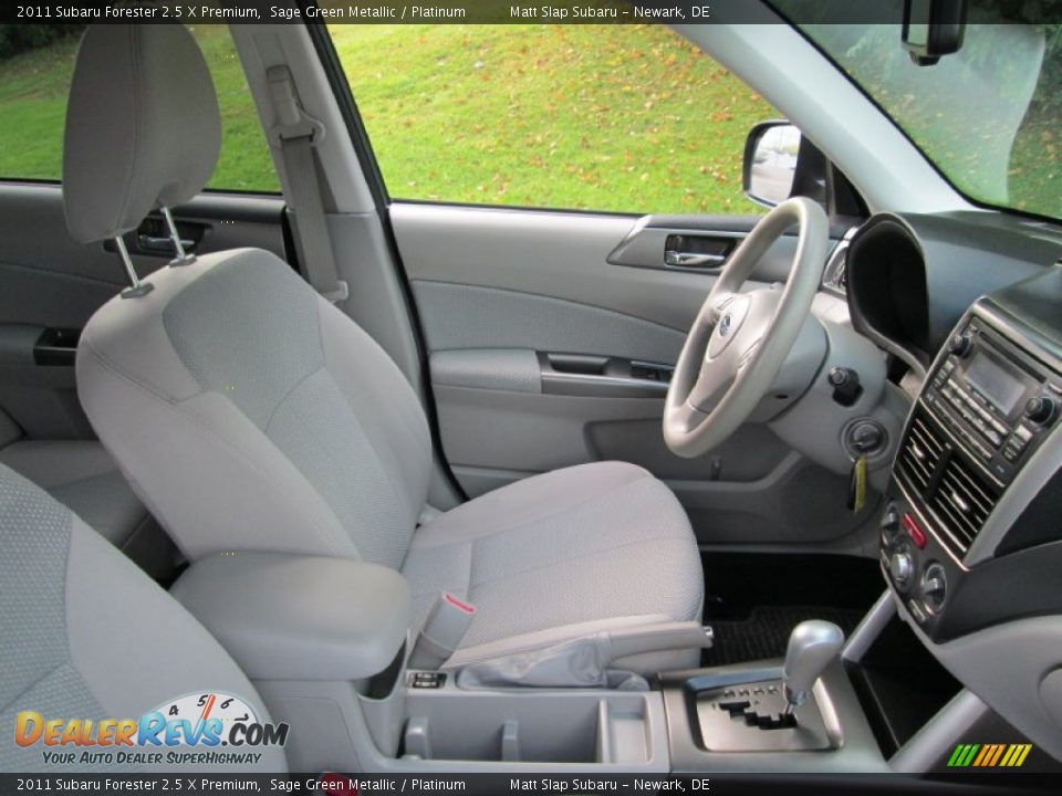2011 Subaru Forester 2.5 X Premium Sage Green Metallic / Platinum Photo #15
