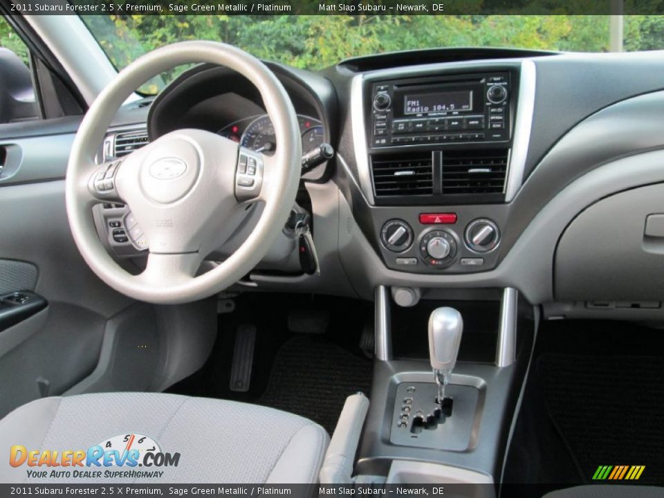 2011 Subaru Forester 2.5 X Premium Sage Green Metallic / Platinum Photo #16