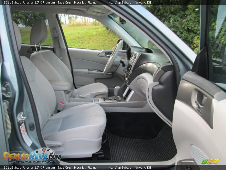 2011 Subaru Forester 2.5 X Premium Sage Green Metallic / Platinum Photo #17