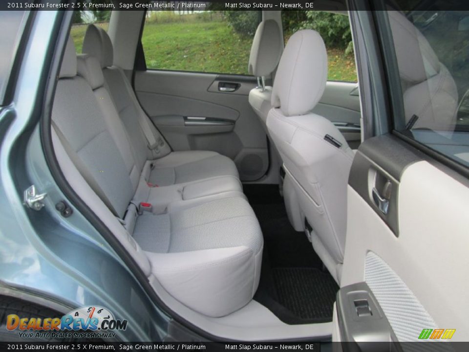 2011 Subaru Forester 2.5 X Premium Sage Green Metallic / Platinum Photo #18