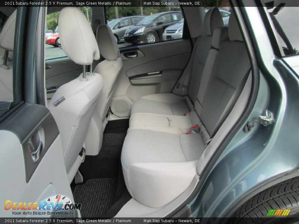 2011 Subaru Forester 2.5 X Premium Sage Green Metallic / Platinum Photo #21