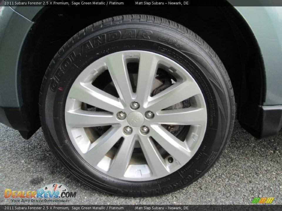 2011 Subaru Forester 2.5 X Premium Sage Green Metallic / Platinum Photo #22