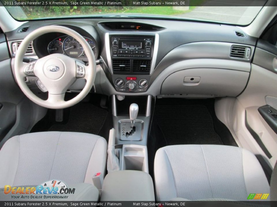 2011 Subaru Forester 2.5 X Premium Sage Green Metallic / Platinum Photo #24