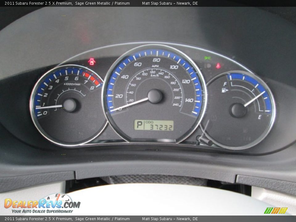 2011 Subaru Forester 2.5 X Premium Sage Green Metallic / Platinum Photo #27