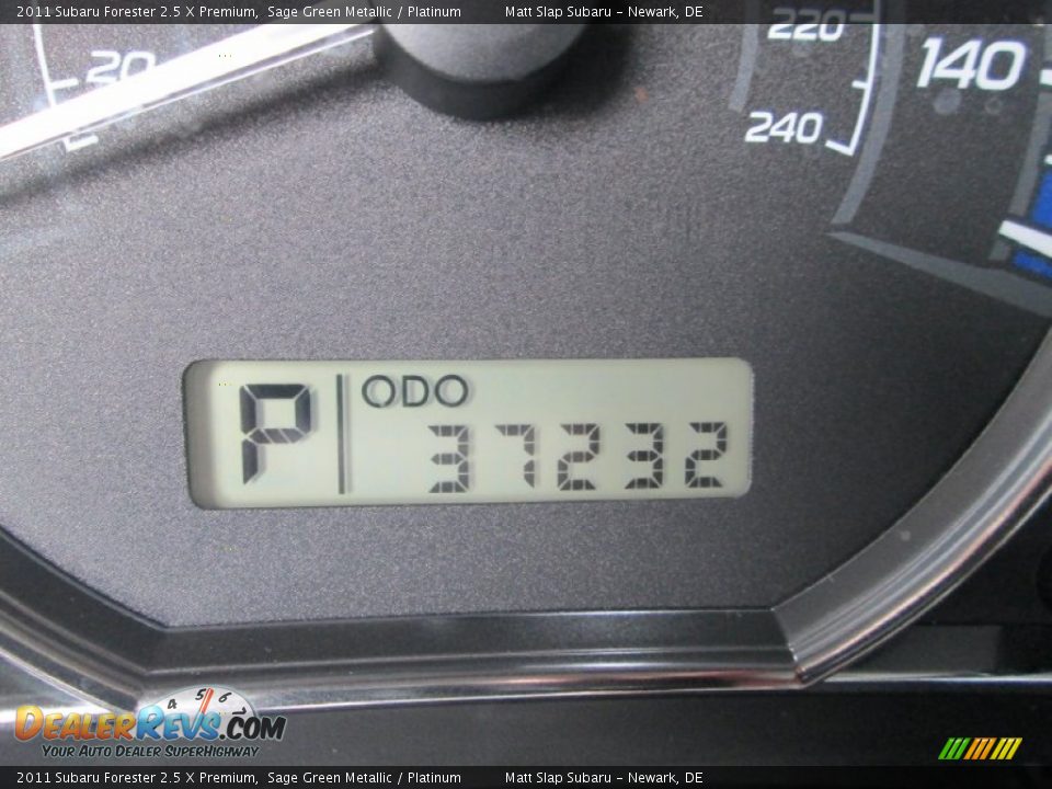 2011 Subaru Forester 2.5 X Premium Sage Green Metallic / Platinum Photo #28