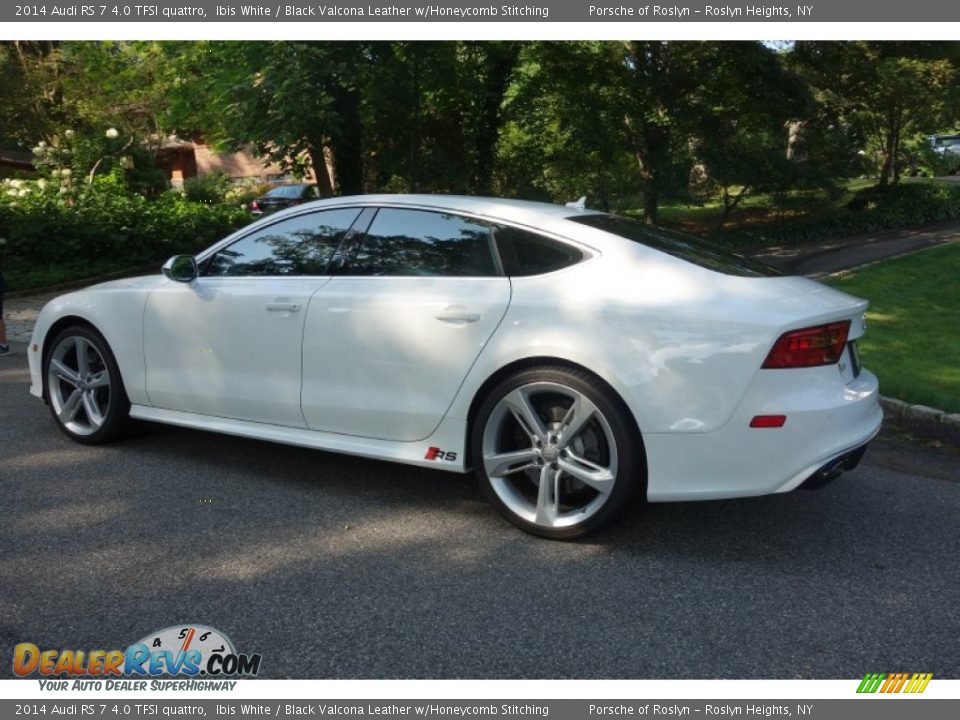 2014 Audi RS 7 4.0 TFSI quattro Ibis White / Black Valcona Leather w/Honeycomb Stitching Photo #4
