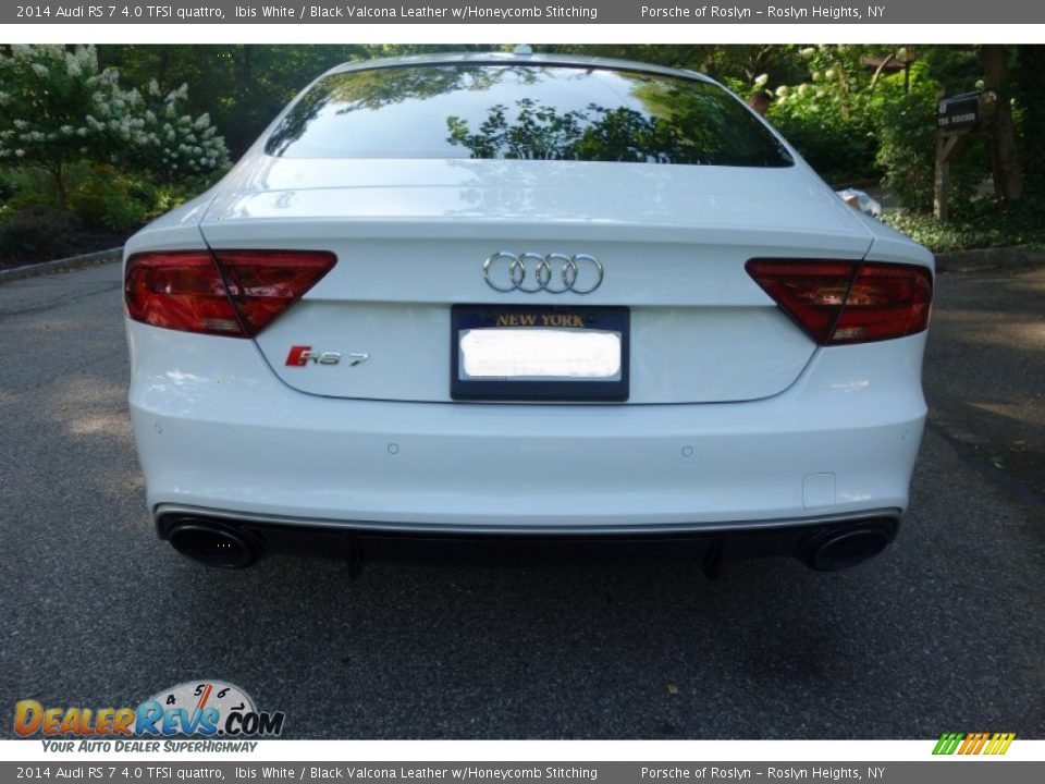 2014 Audi RS 7 4.0 TFSI quattro Ibis White / Black Valcona Leather w/Honeycomb Stitching Photo #5
