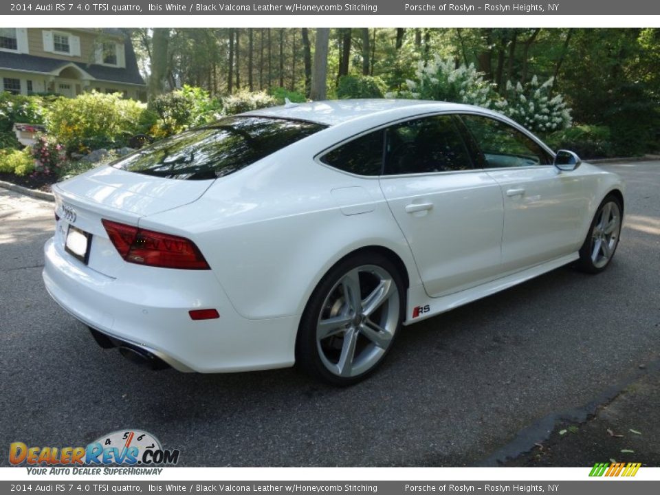 2014 Audi RS 7 4.0 TFSI quattro Ibis White / Black Valcona Leather w/Honeycomb Stitching Photo #6