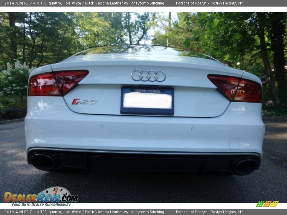 2014 Audi RS 7 4.0 TFSI quattro Ibis White / Black Valcona Leather w/Honeycomb Stitching Photo #10