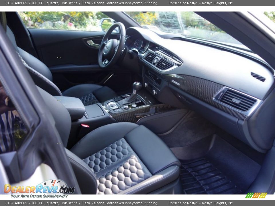 2014 Audi RS 7 4.0 TFSI quattro Ibis White / Black Valcona Leather w/Honeycomb Stitching Photo #20