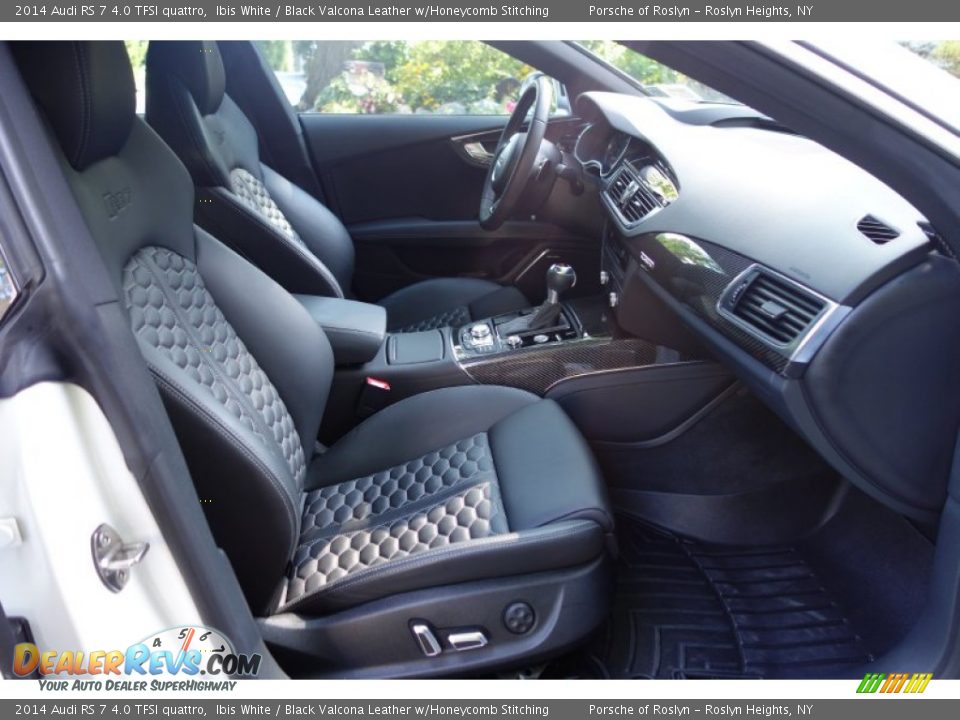2014 Audi RS 7 4.0 TFSI quattro Ibis White / Black Valcona Leather w/Honeycomb Stitching Photo #21