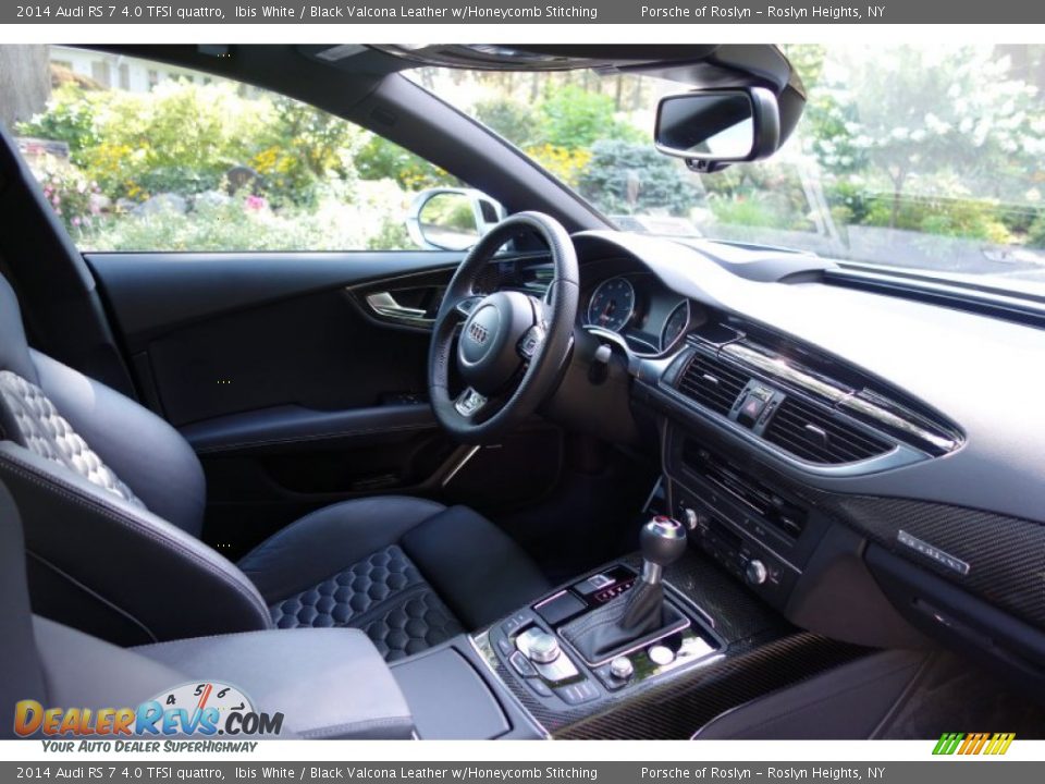 2014 Audi RS 7 4.0 TFSI quattro Ibis White / Black Valcona Leather w/Honeycomb Stitching Photo #22