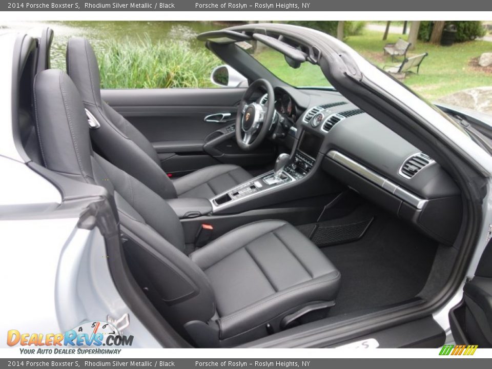 2014 Porsche Boxster S Rhodium Silver Metallic / Black Photo #12