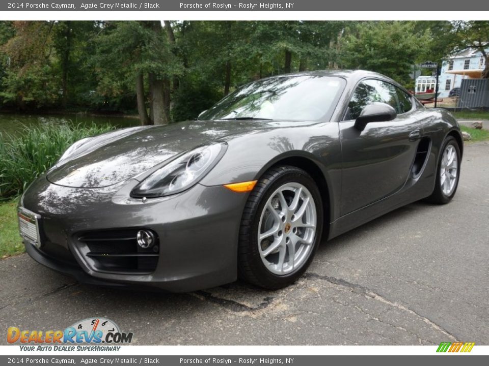 2014 Porsche Cayman Agate Grey Metallic / Black Photo #1