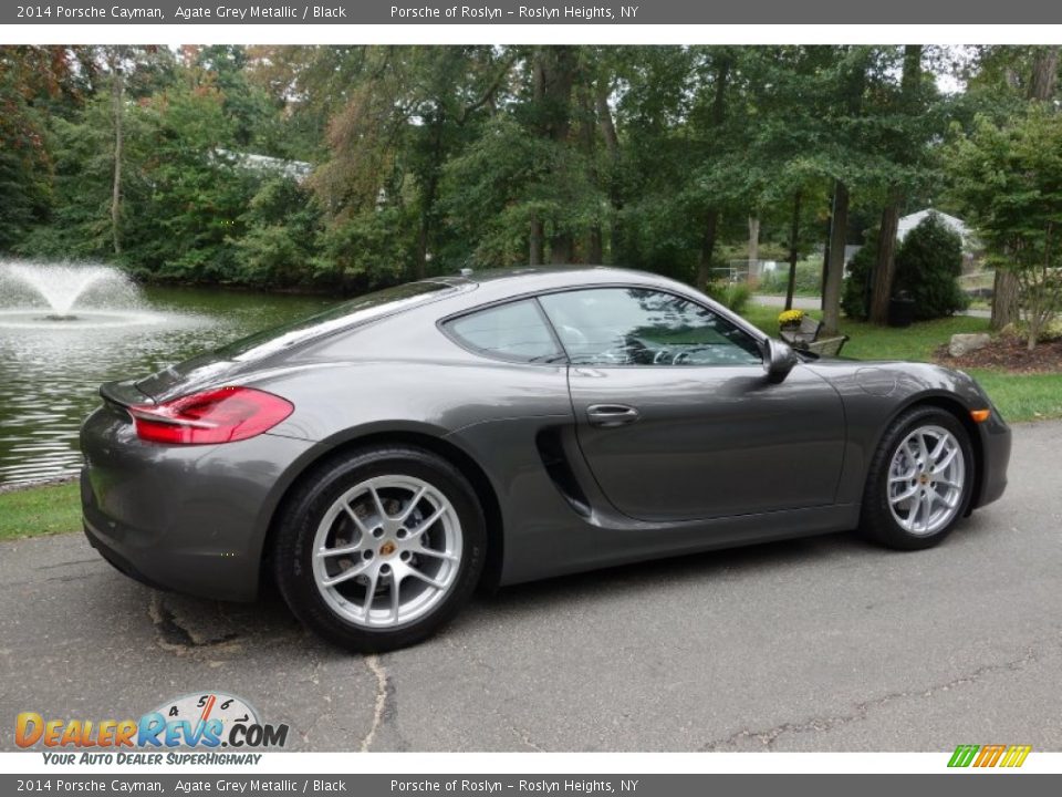2014 Porsche Cayman Agate Grey Metallic / Black Photo #6