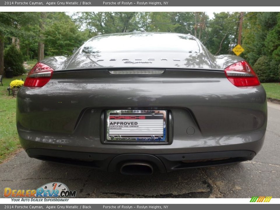2014 Porsche Cayman Agate Grey Metallic / Black Photo #10