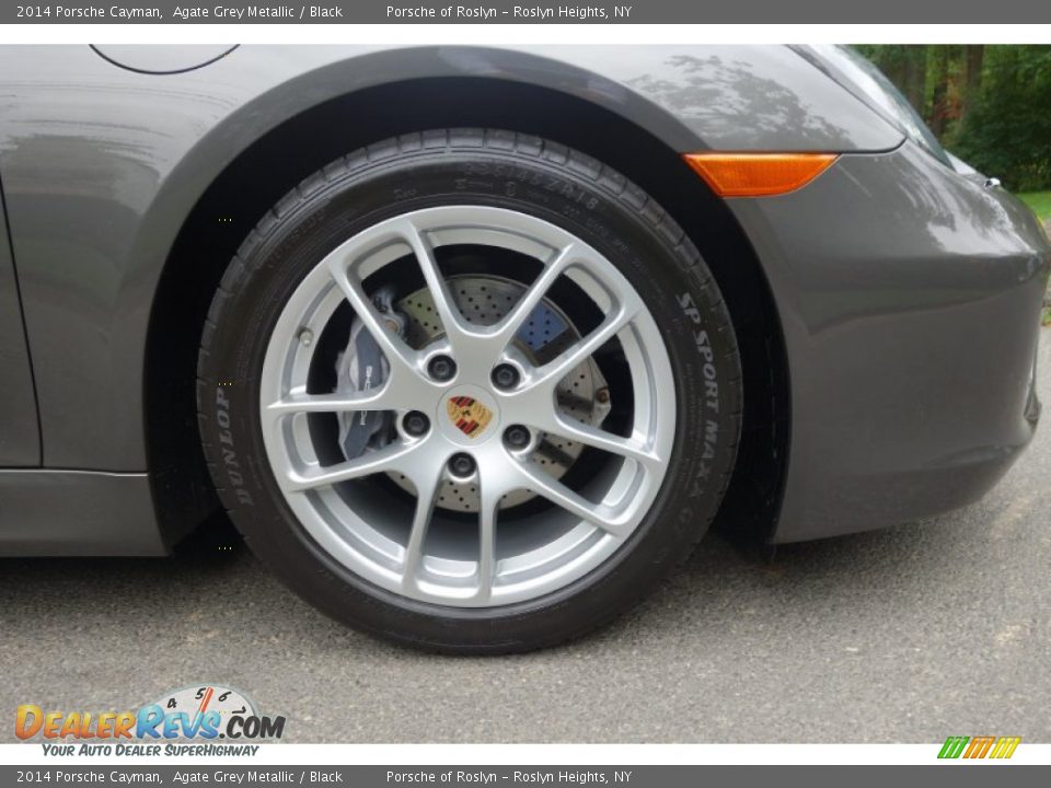 2014 Porsche Cayman Agate Grey Metallic / Black Photo #11