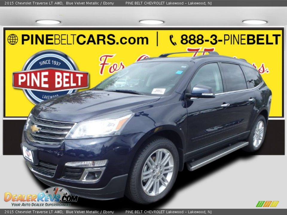 2015 Chevrolet Traverse LT AWD Blue Velvet Metallic / Ebony Photo #1