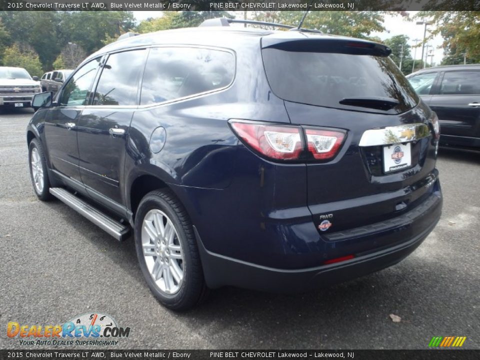 2015 Chevrolet Traverse LT AWD Blue Velvet Metallic / Ebony Photo #2