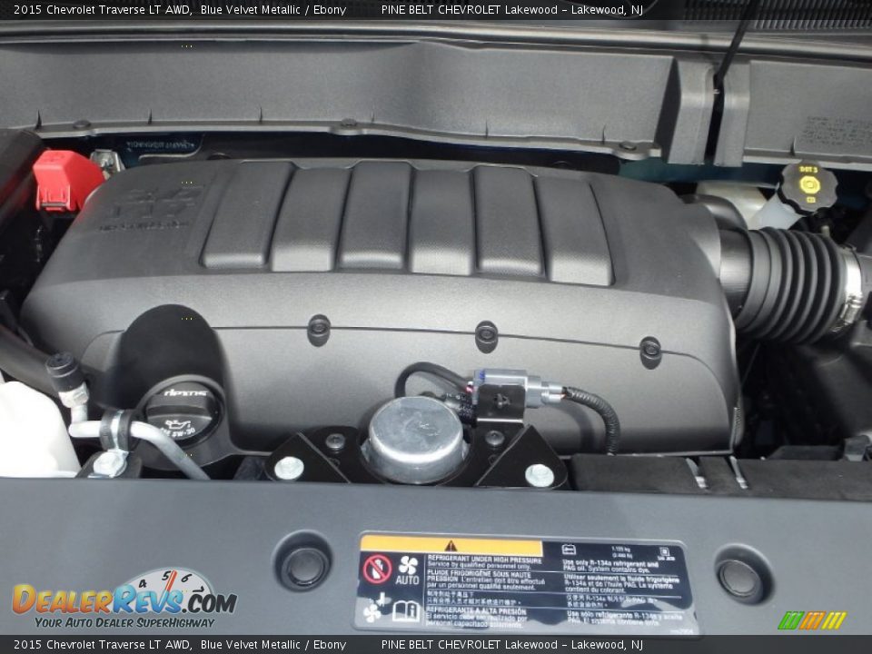 2015 Chevrolet Traverse LT AWD Blue Velvet Metallic / Ebony Photo #11
