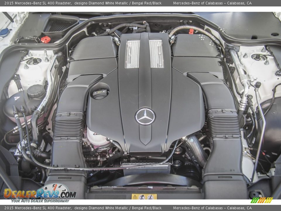 2015 Mercedes-Benz SL 400 Roadster 3.0 Liter biturbo DOHC 24-Valve VVT V6 Engine Photo #9