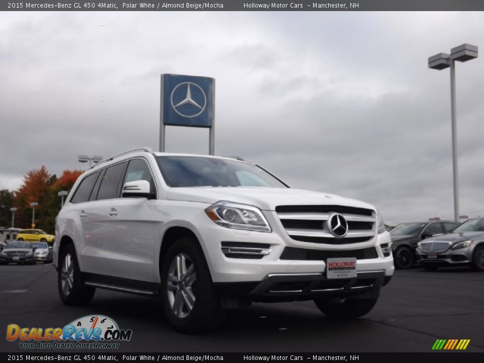 2015 Mercedes-Benz GL 450 4Matic Polar White / Almond Beige/Mocha Photo #3