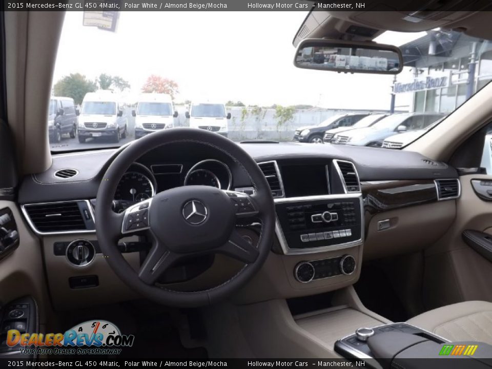 2015 Mercedes-Benz GL 450 4Matic Polar White / Almond Beige/Mocha Photo #6